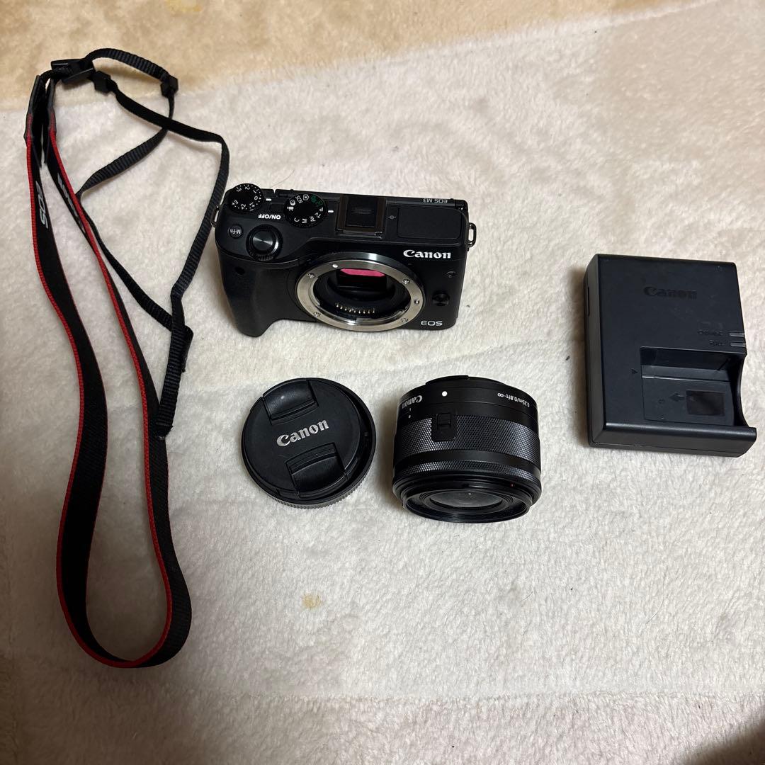 Canon EOS M3 EF-M15-45mm 動作確認済 充電器バッテリー付