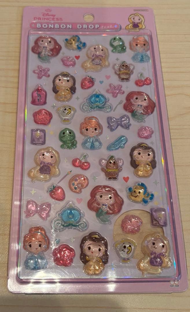 ボンボンドロップシール　ディズニー　正規品　クラシック　ディズニープリンセス
