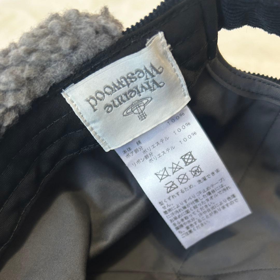 Vivienne Westwood コーデュロイ×ボア フラップキャップ