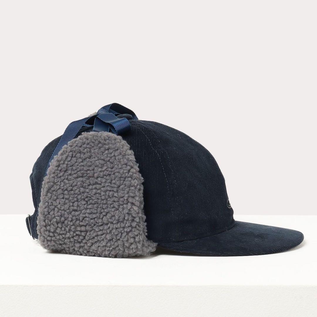 Vivienne Westwood コーデュロイ×ボア フラップキャップ