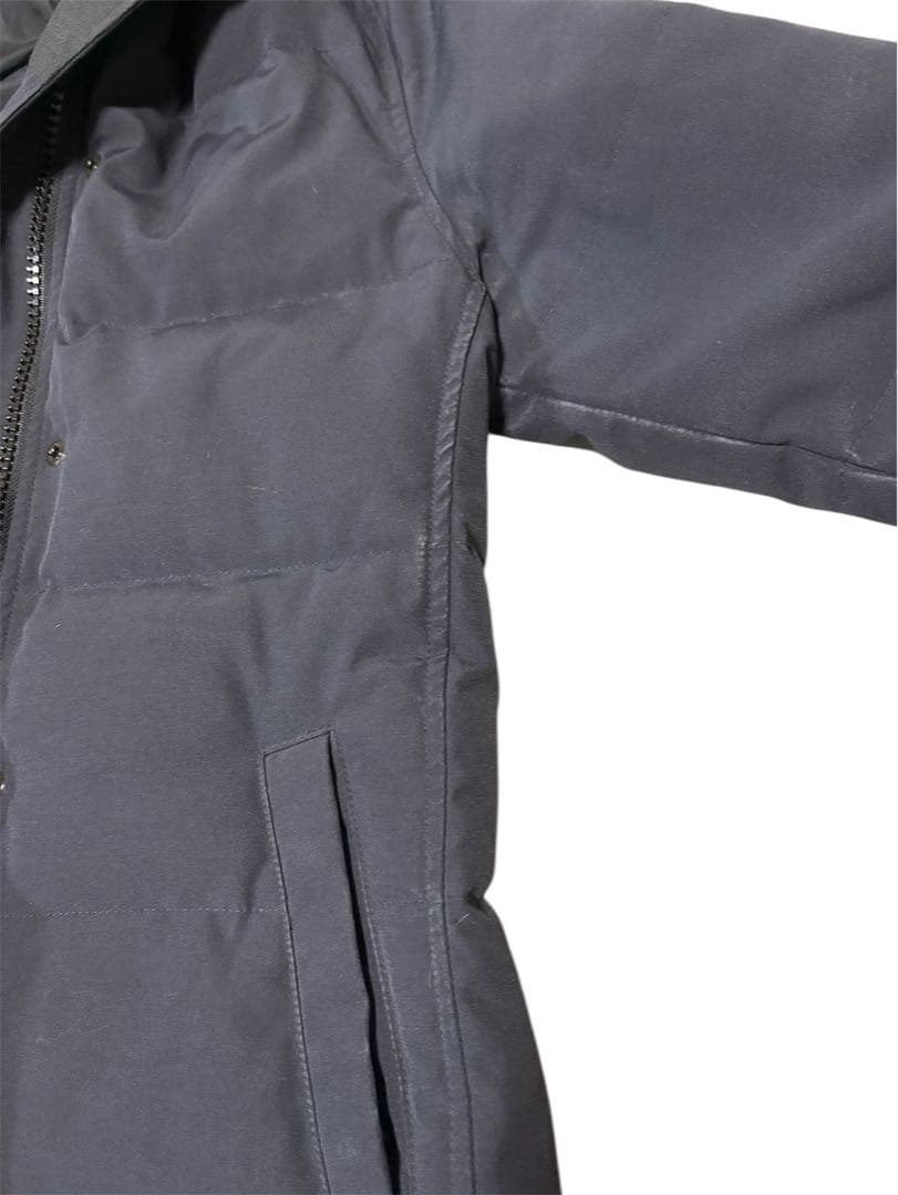   レディース ダウンコート ネイビーM ファー付き