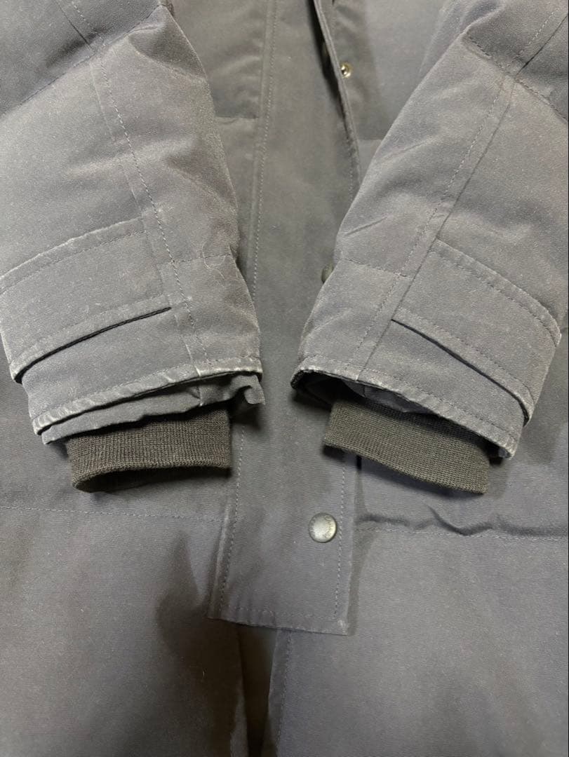   レディース ダウンコート ネイビーM ファー付き