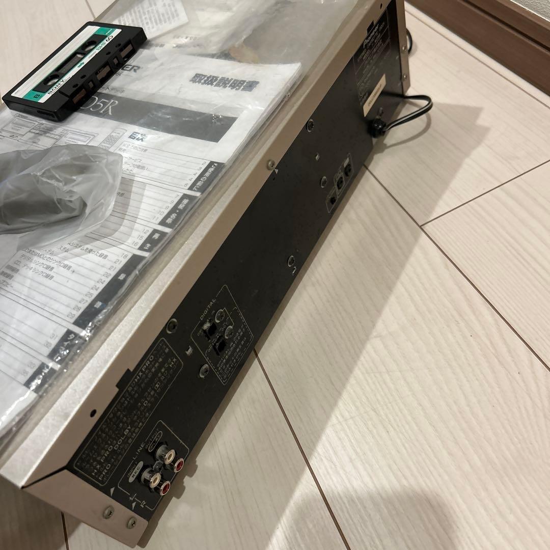 Pioneer パイオニア ダブルカセットデッキ オーディオ機器 リモコン付き