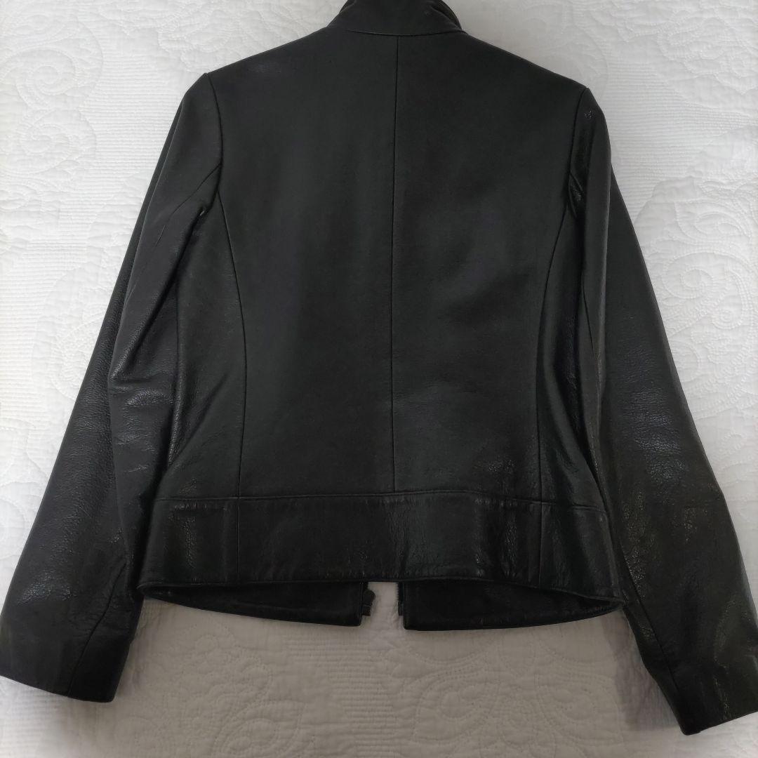 theory 黒 レザー シングルライダースジャケット サイズ2