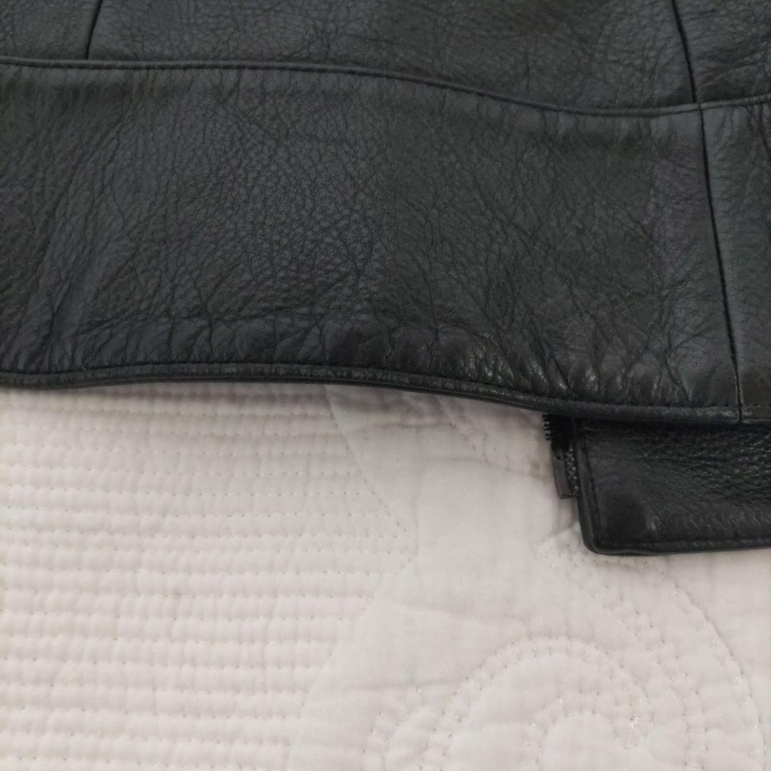 theory 黒 レザー シングルライダースジャケット サイズ2