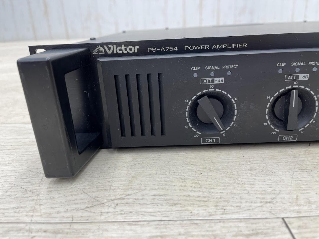 ビクター 4チャンネル パワーアンプ PS-A754 動作確認済 音響機器