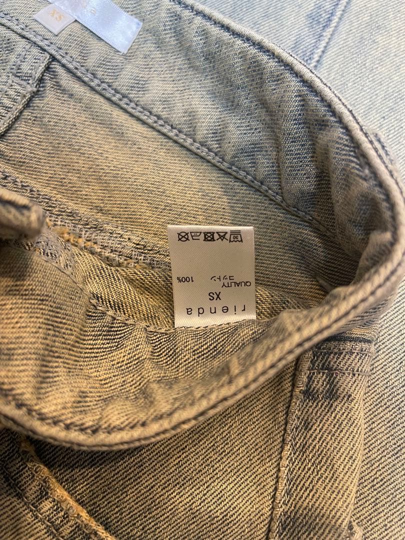 rienda★フロントボタンデザインハイウエストデニムパンツ　Y2K y2k 春