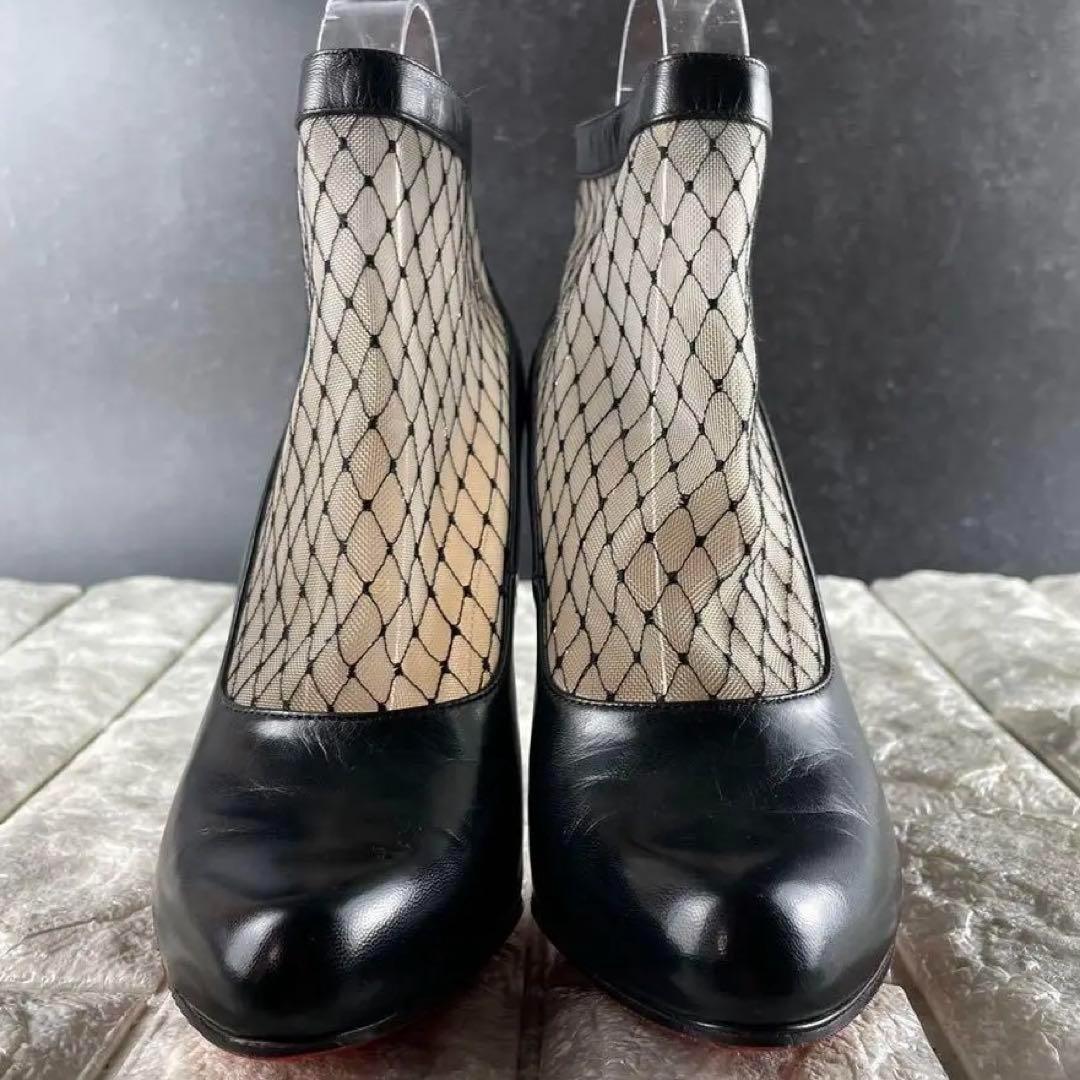 未使用級/EU37 クリスチャンルブタン パンプス RESILLISSIMA 黒