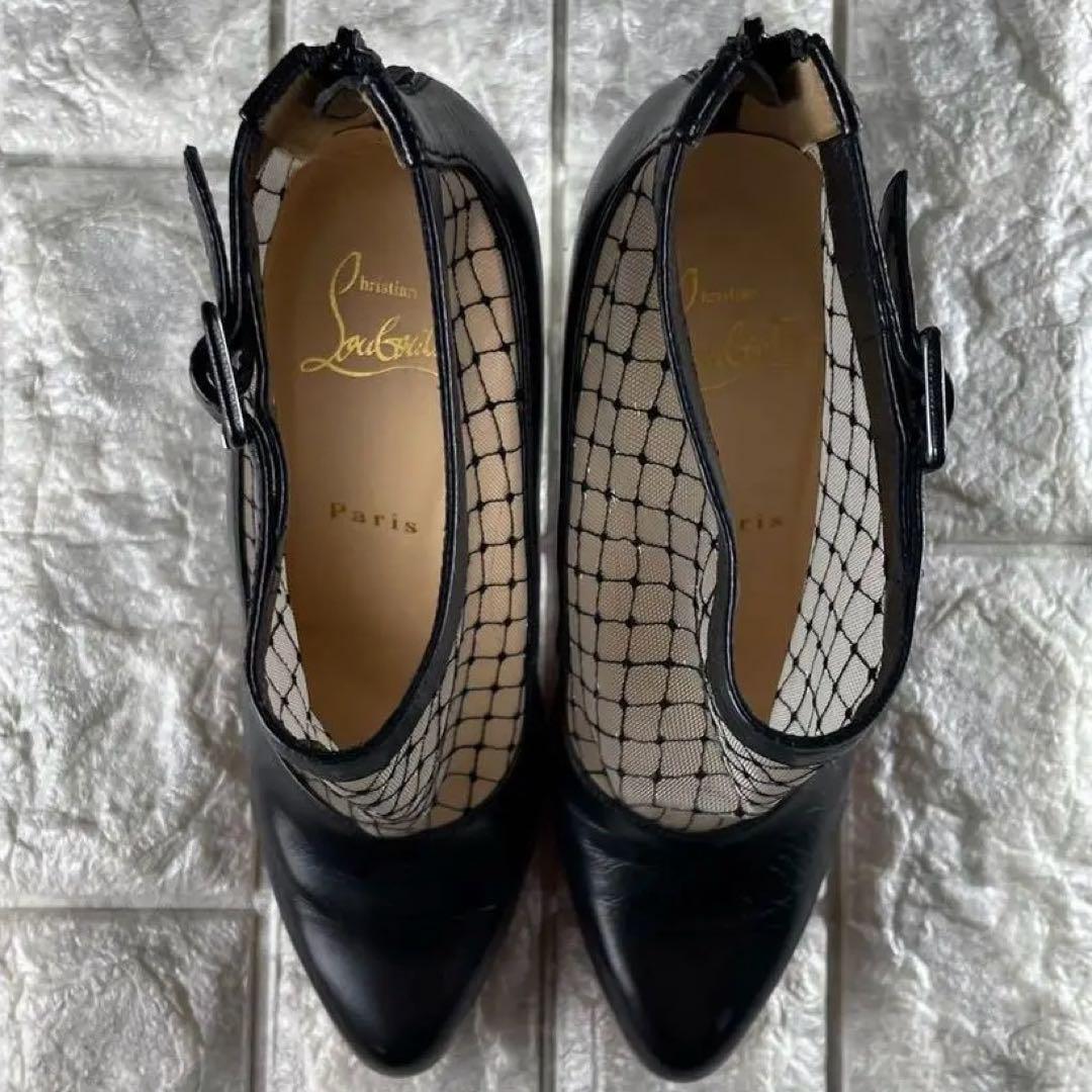 未使用級/EU37 クリスチャンルブタン パンプス RESILLISSIMA 黒