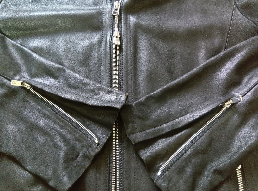 Rawtus ロゥタス 山羊革ゴードレザー シングルライダース サイズ38　黒