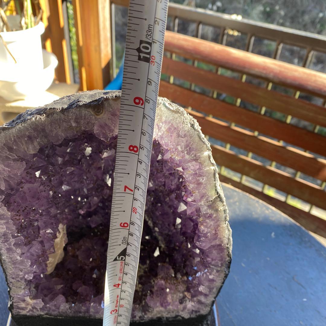 【BO50711】アメジスト クラスター 原石 重さ10kg アクリルケース付