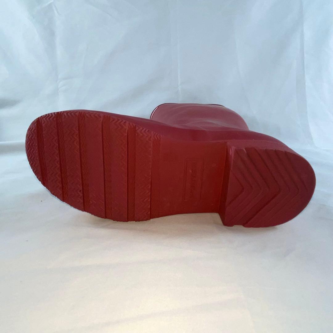 HUNTER ハンター レインブーツ レッド 24