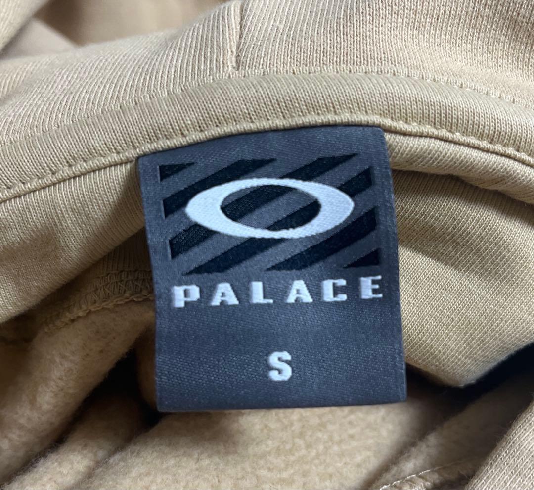 palace×Oakley コラボフーディ パーカー クリーム サンド Sサイズ