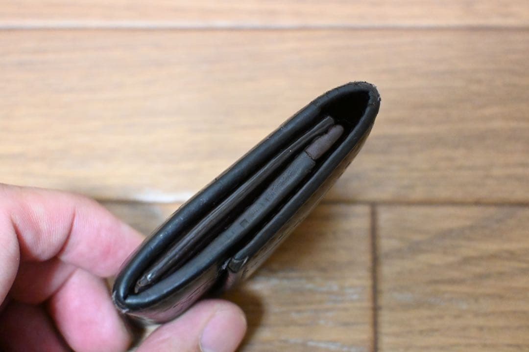 Gucci シマレザー　ケース　ブラウン