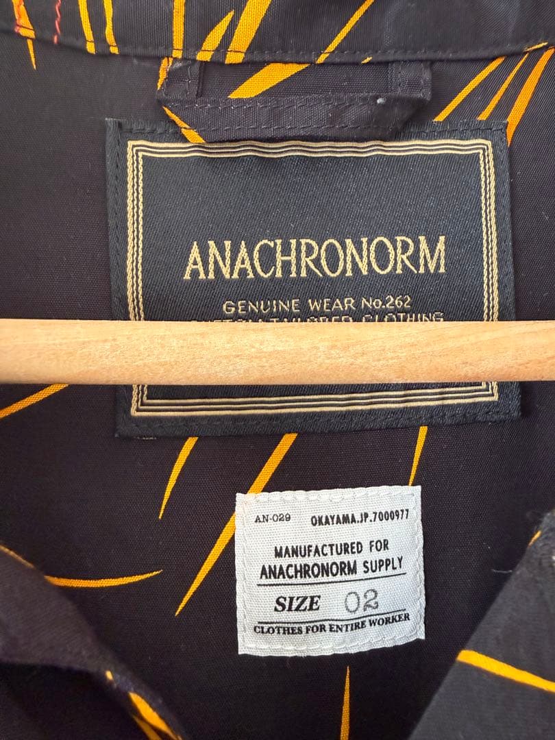 ANACHRONORM 花火柄シャツ