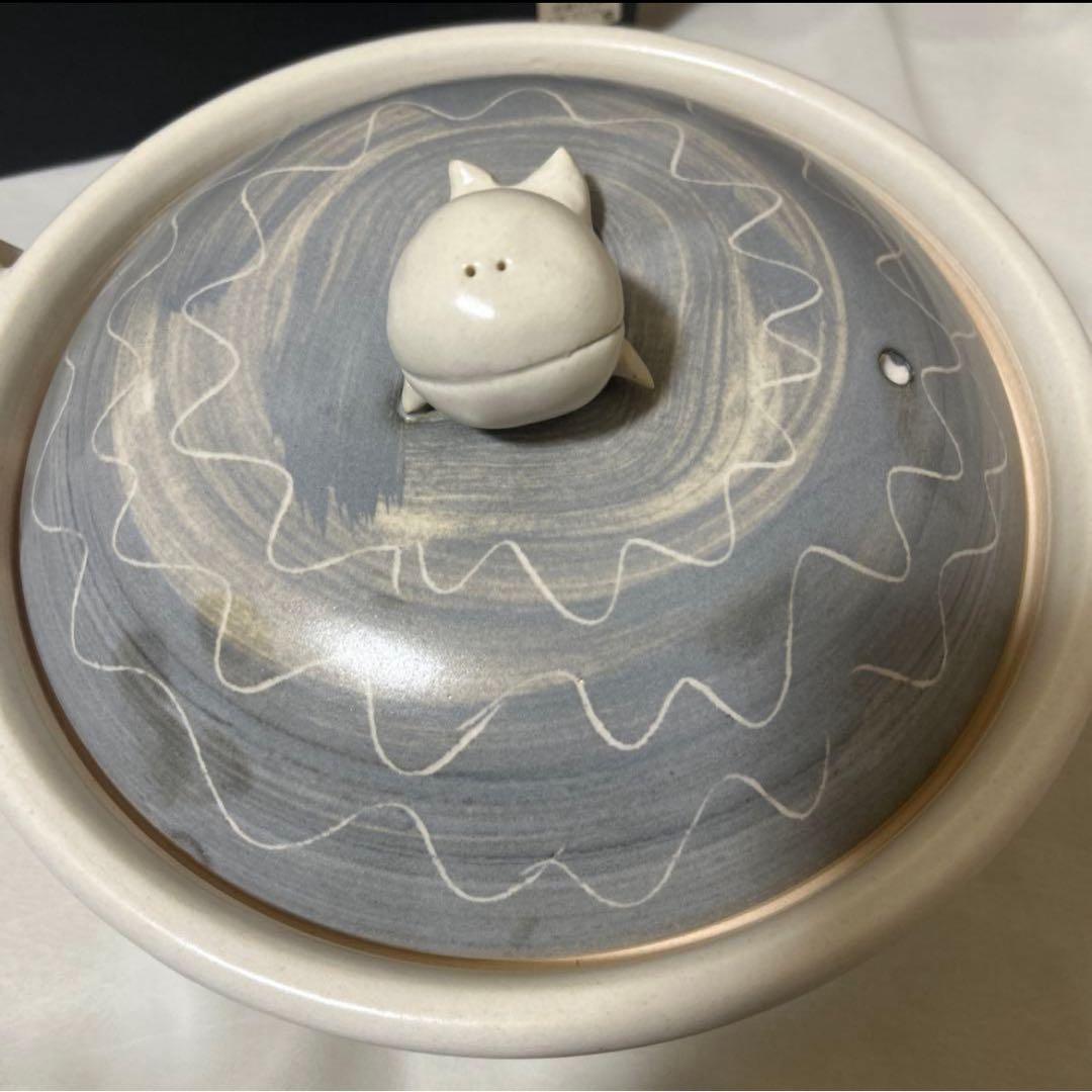 四日市陶芸家　遊宇楽窯　山本安志　土鍋　萬古焼 9号　希少　くじら　希少