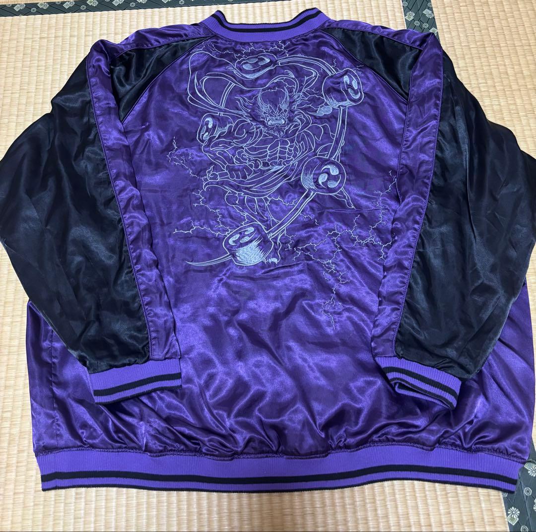 早い者勝ちで！激レア！！スカジャン　刺繍　BIG size(6L)　風神雷神