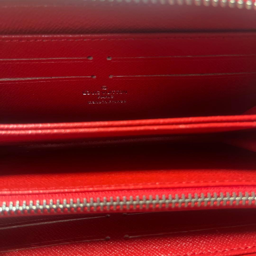 Supreme ロゴ入り長財布 レッド