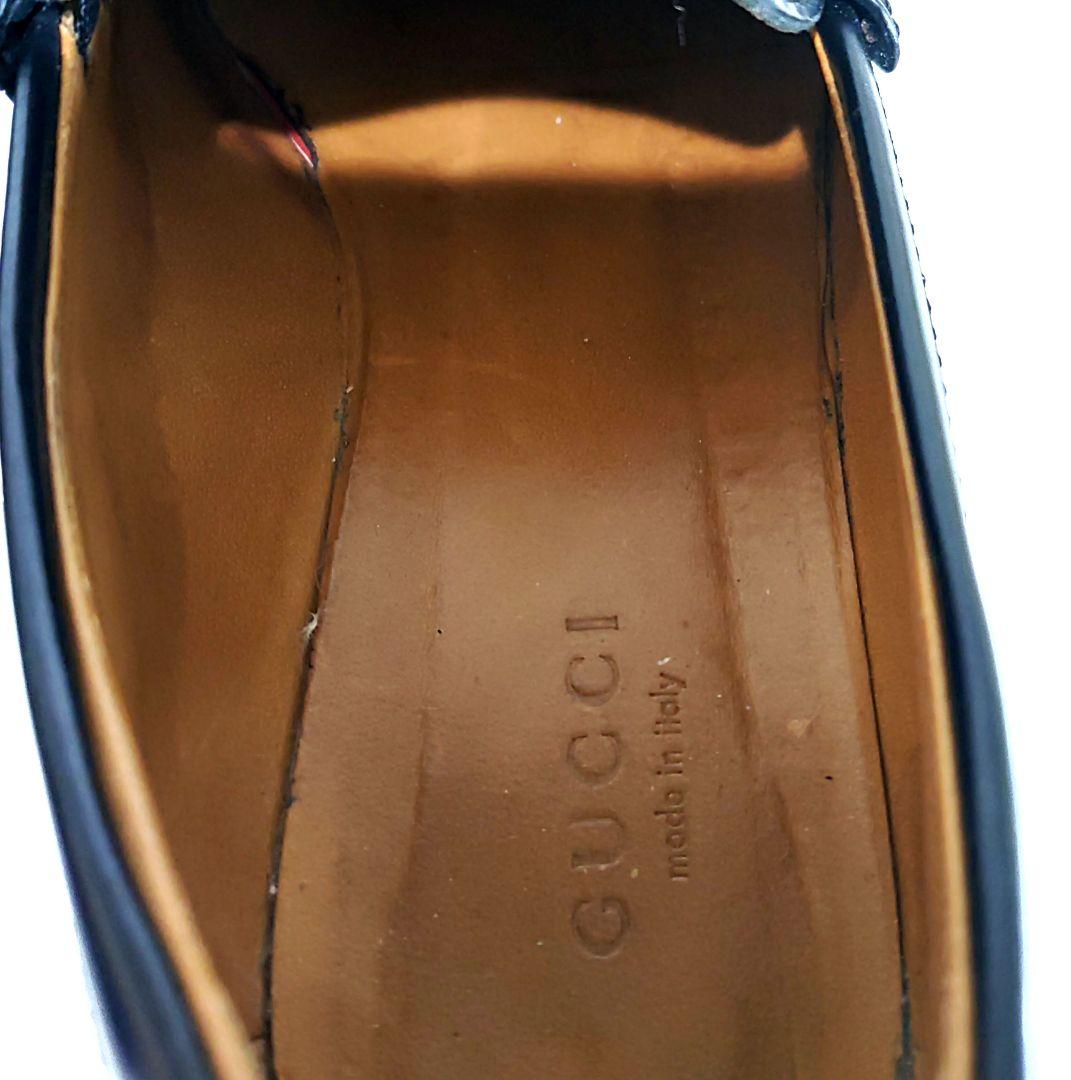 GUCCI 厚底ローファー GG シェリーライン レザー ブラック 35