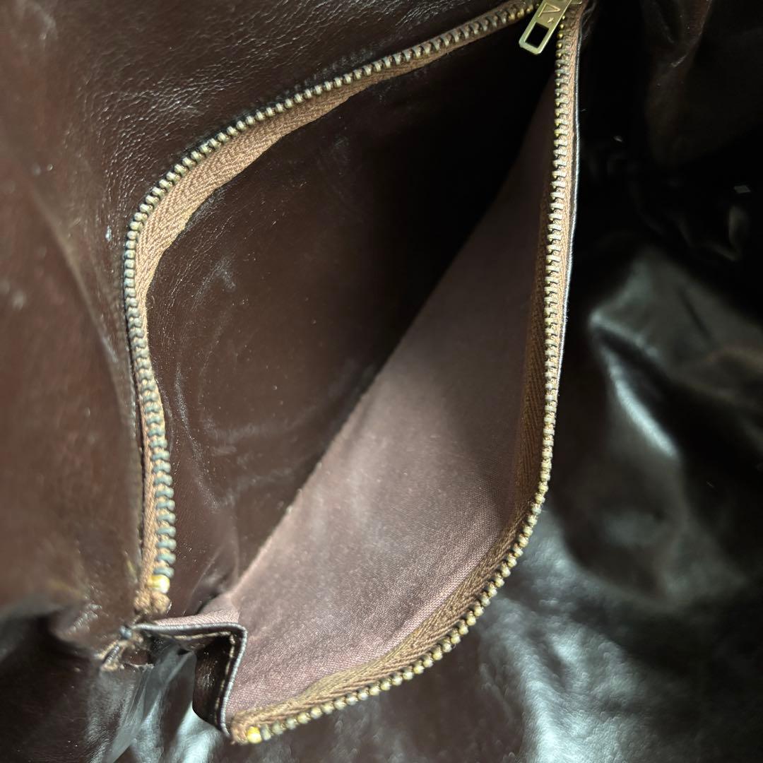 CELINE Cマカダム キャンバス レザー ハンドバッグ ボストンバッグ