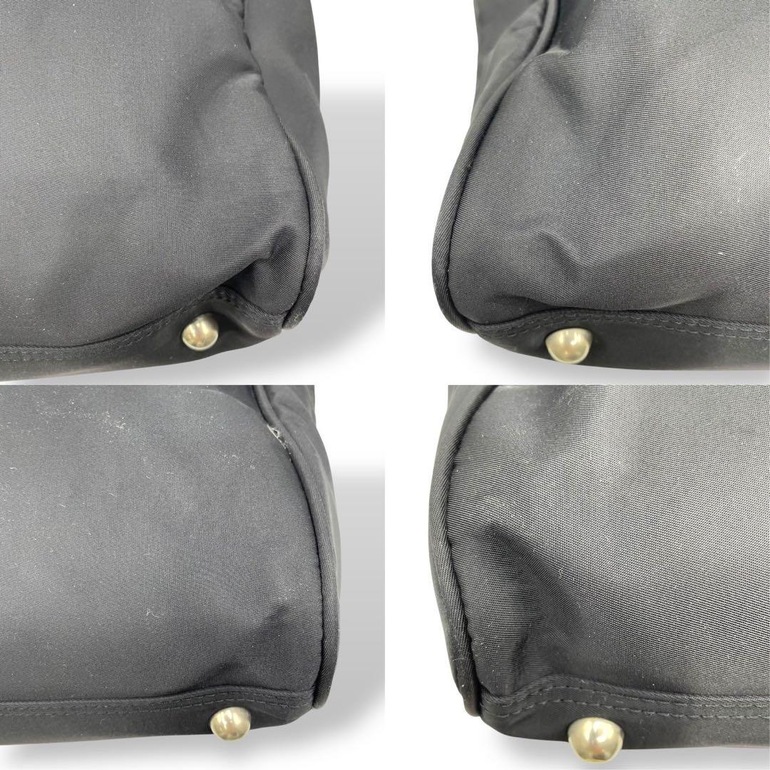 極美品　バーバリーゴルフ　ボストンバッグ　トートバッグ　ナイロン　レザー　黒