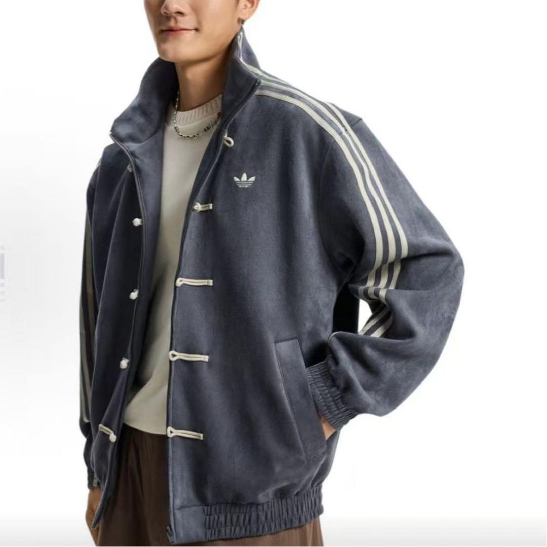 adidasアディダス 中国限定 蛇年トラックジャケットダーククレー　Mサイズ”