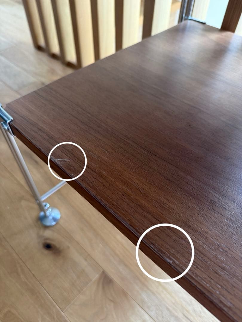 無印良品　ステンレスユニットシェルフ　ウォールナット　ミニ　高さ46cm