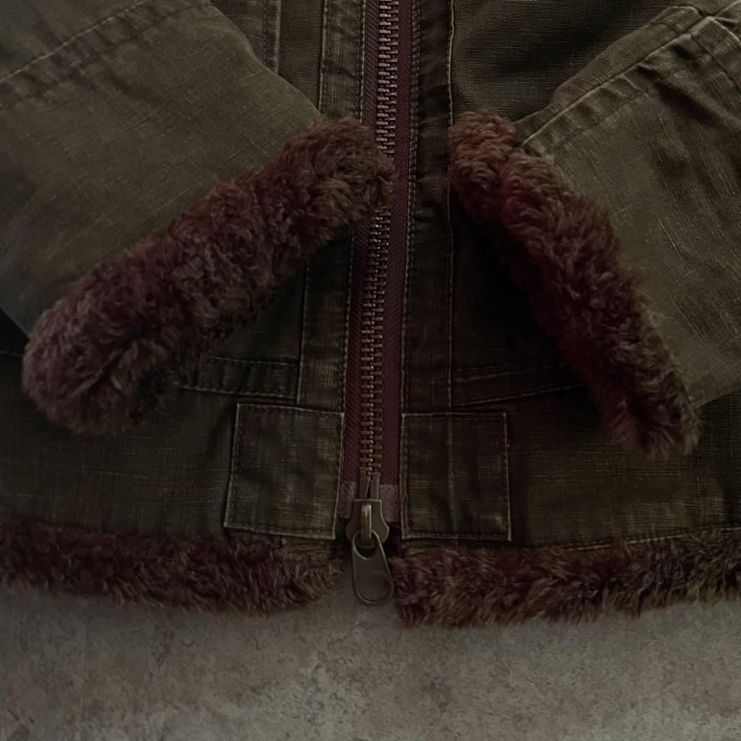 【M】ジョンブル ♡ N-1 ボア ミリタリージャケット 短丈 Y2K B-3