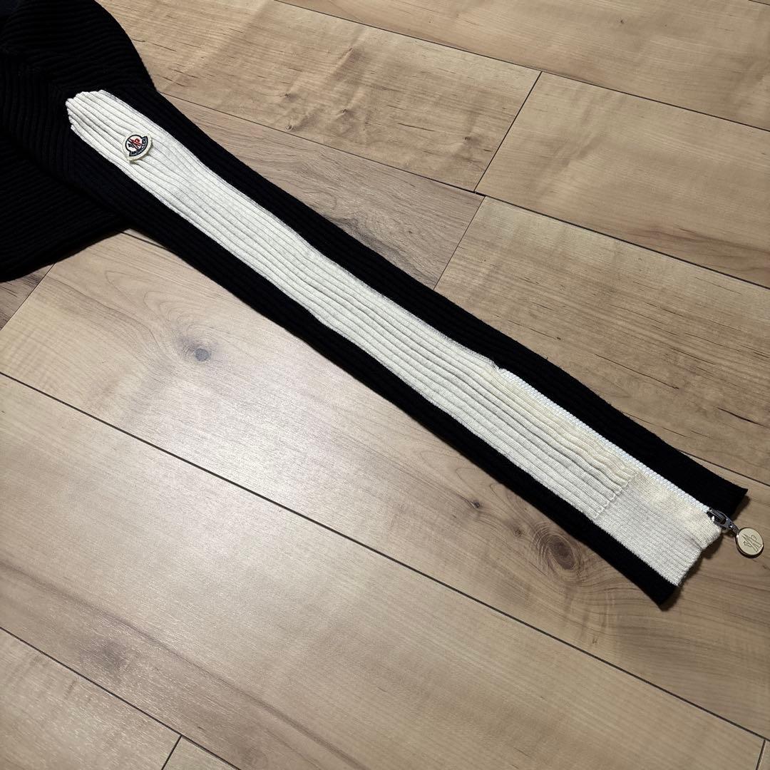 MONCLER ロゴ セーターニットタートルネック新作BLACK {S}専用⭐️