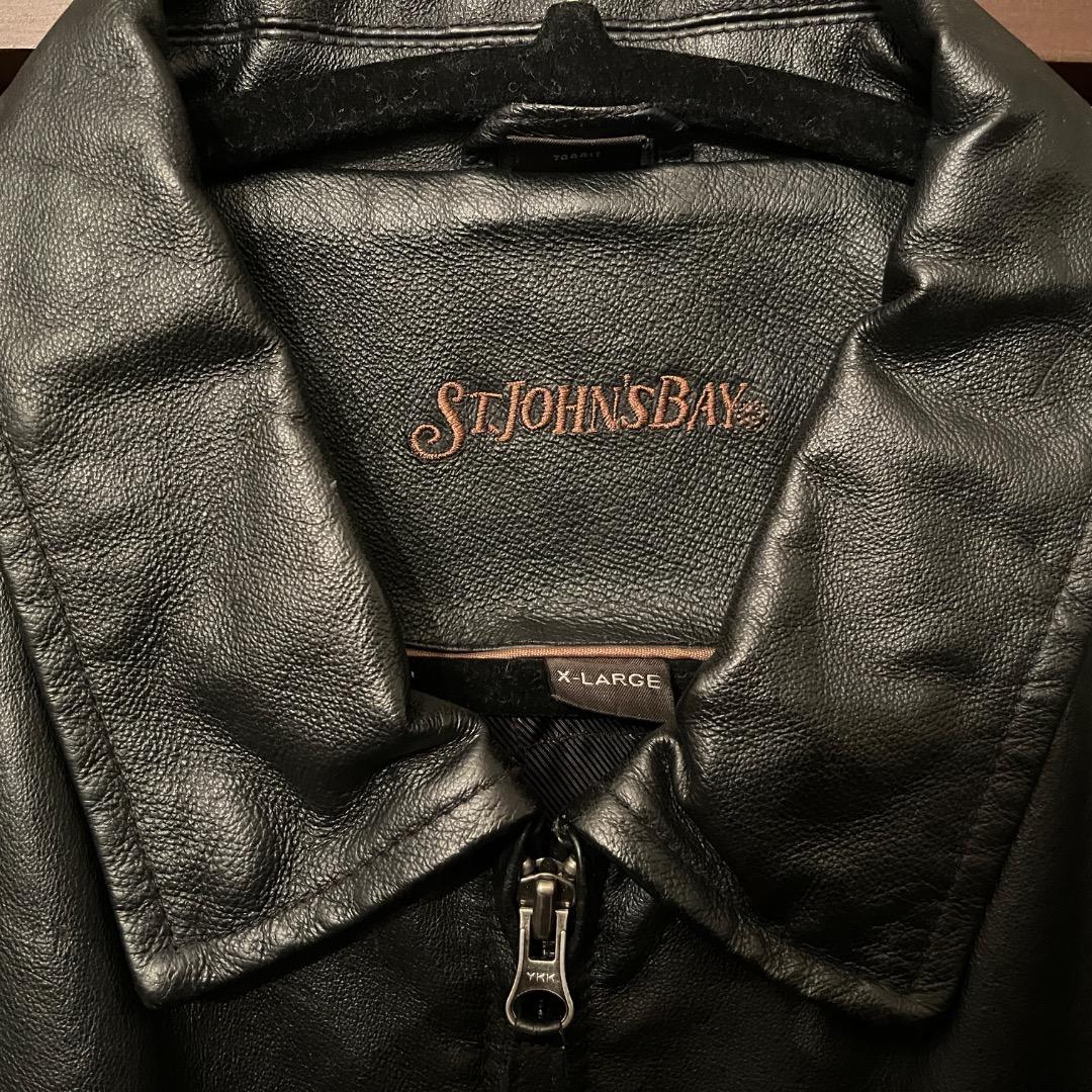 レザージャケット St. John's Bay セントジョンズベイ XL 90s