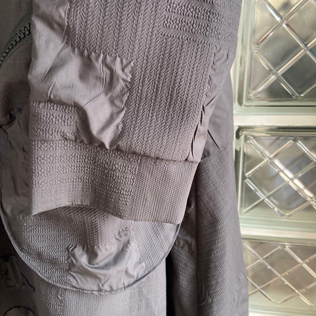 ブラックモッズコート フルジッパー