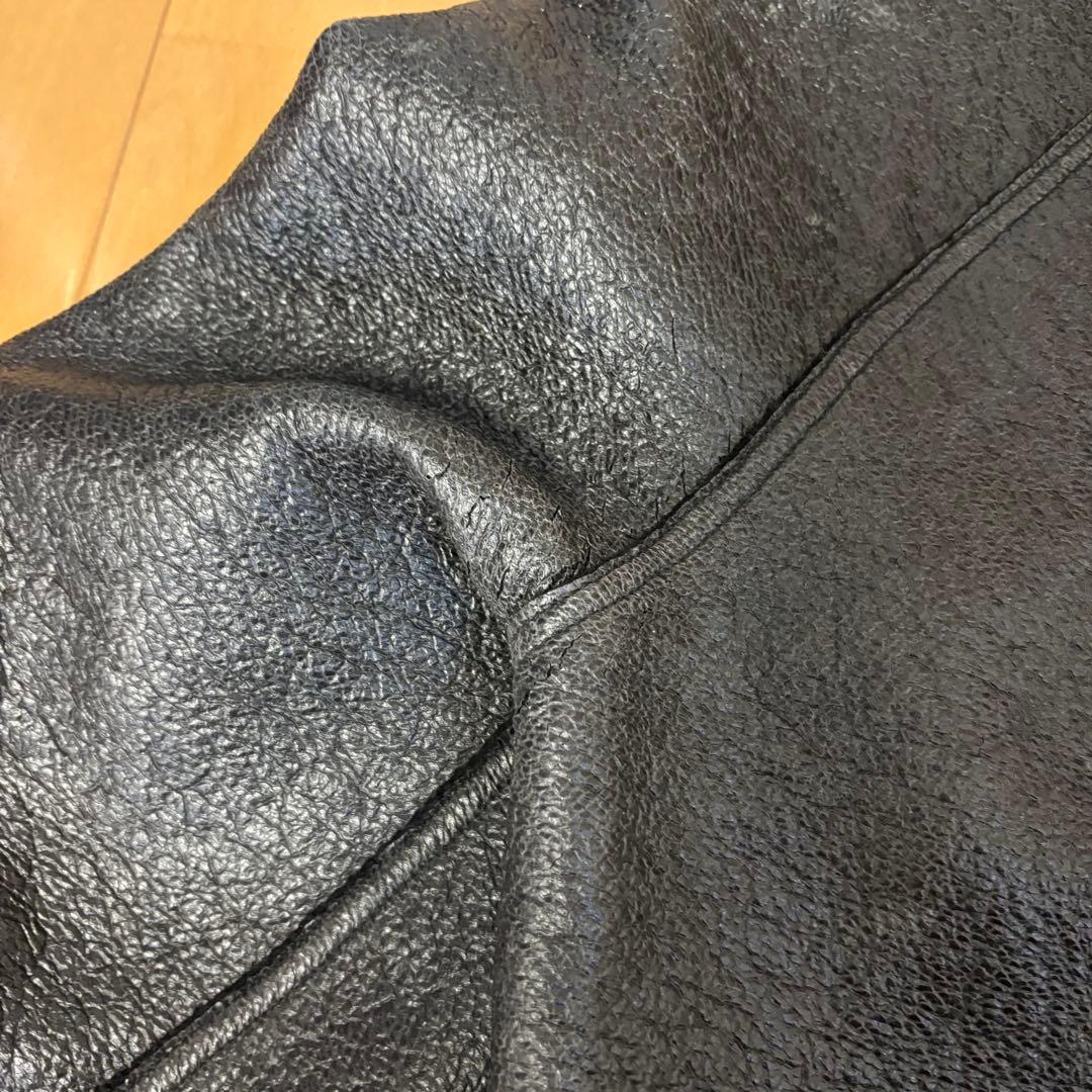 【Rick Owens】2019AW フェイクレザー加工 フーディー パーカー