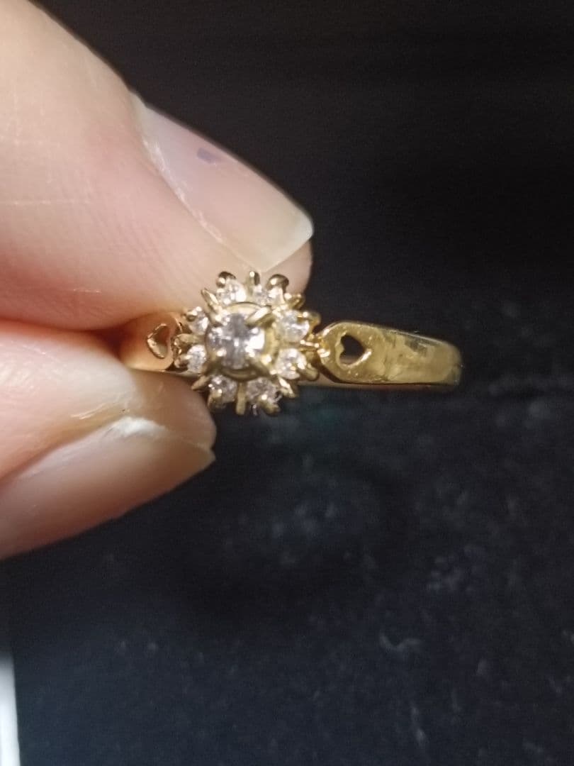 K18 ダイヤモンド　リング