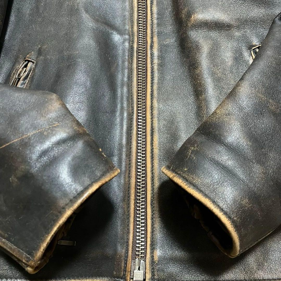 HARLEY DAVIDSON シングルライダースレザージャケット　ブラウン