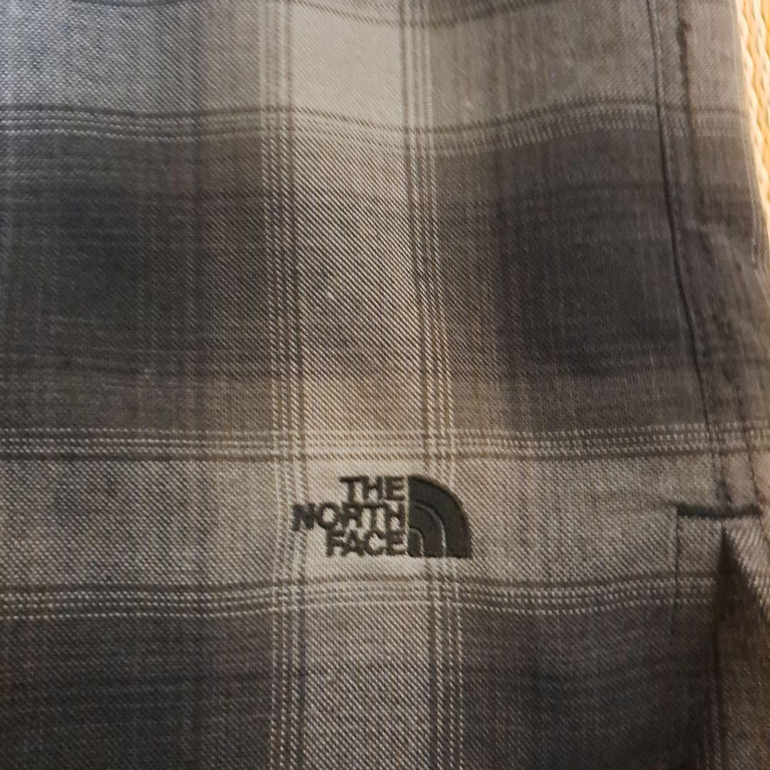 美中古 ノースフェイス ウーリー シャツ 長袖 オンブレ チェック