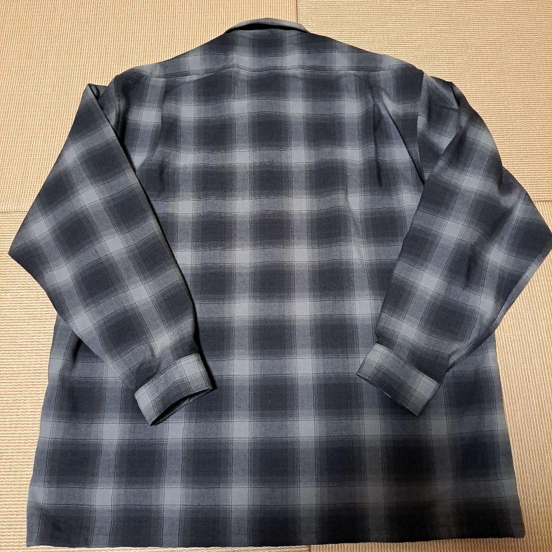 美中古 ノースフェイス ウーリー シャツ 長袖 オンブレ チェック