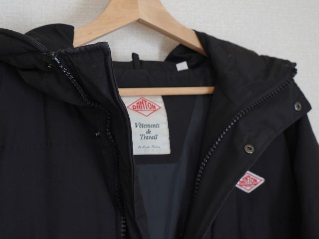 ダントン ロングダウンコート フード 21aw ブラック レディース サイズ38