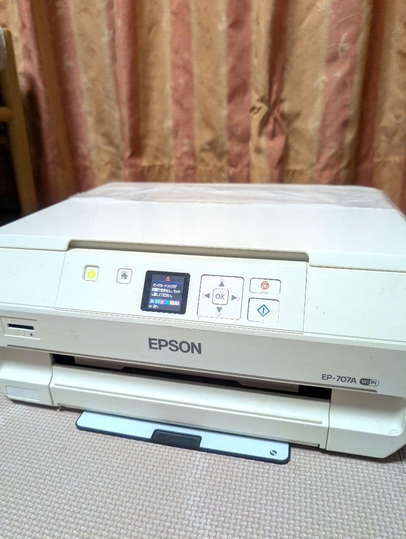 【ジャンク品】EPSON EP-707A インクジェットプリンター ホワイト