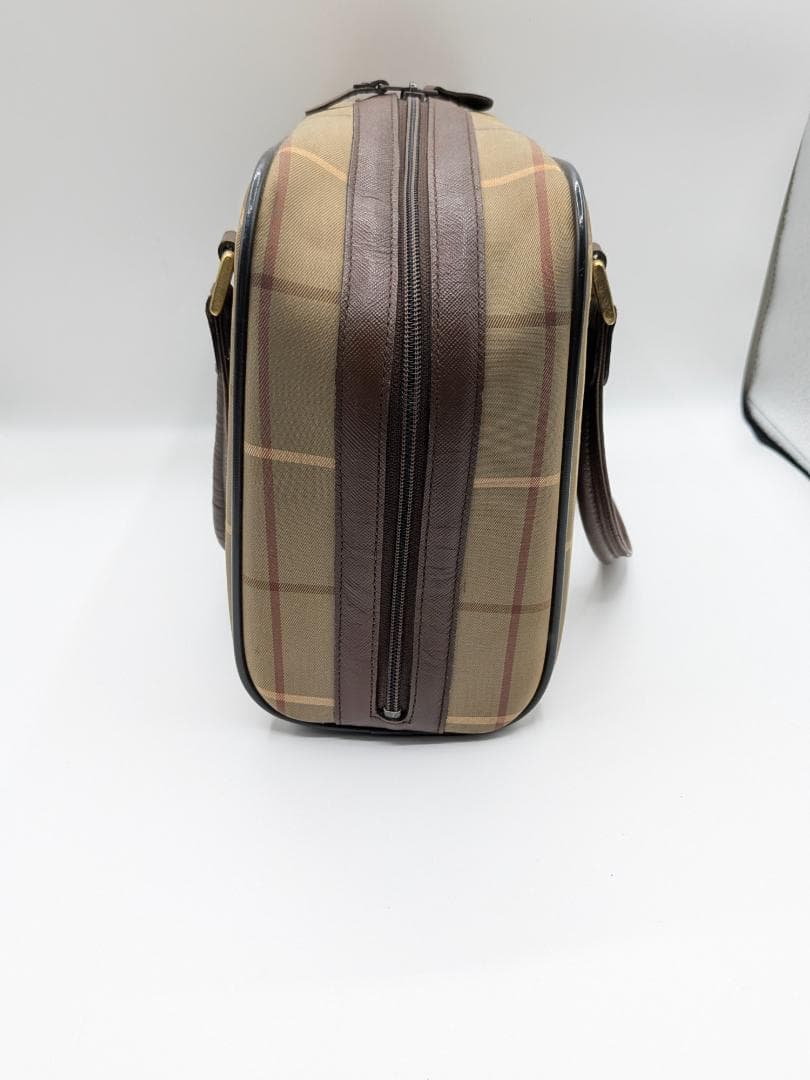 良品✨ バーバリー ボストンバッグ キャンバス ベージュ 0LI