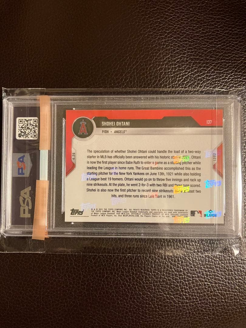 【PSA10】　大谷翔平　先発登板　Topps now カード　NO2