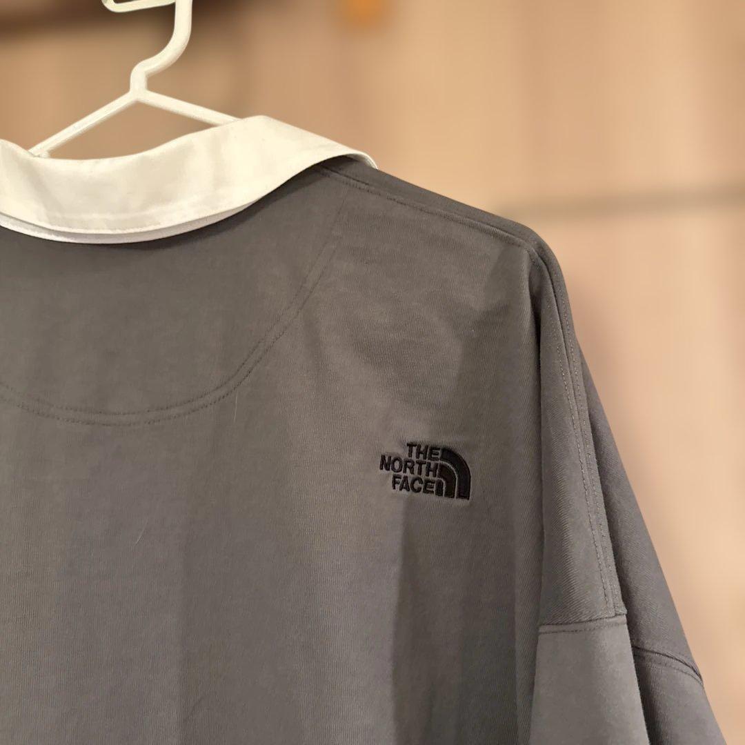 【HINA】THE NORTH FACE ラガーシャツ XL グレー