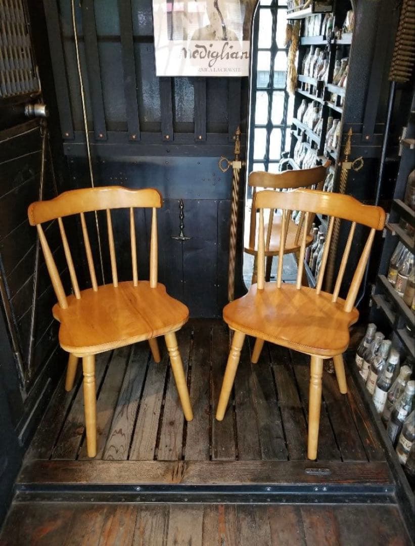 リムーバル　コンパクト　シンプルモダン　ウィンザーチェア　ナチュラルカラー　座卓