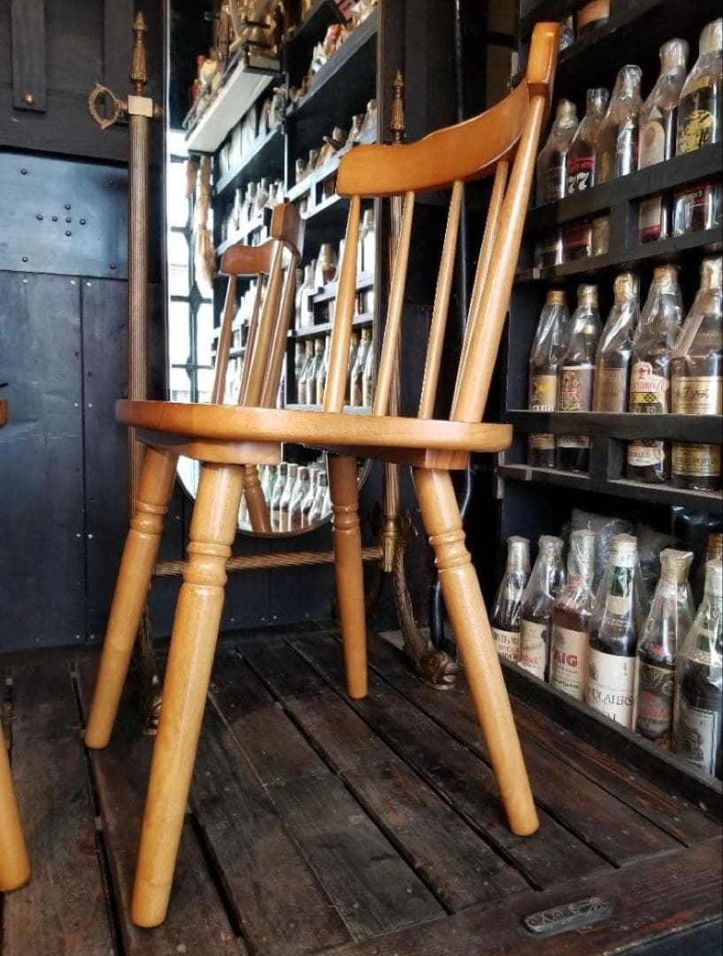 リムーバル　コンパクト　シンプルモダン　ウィンザーチェア　ナチュラルカラー　座卓