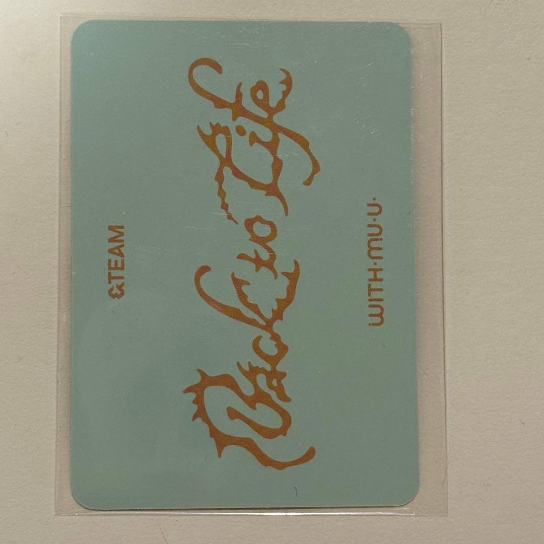 タレントカード &TEAM Back to Life withmuu FUMA