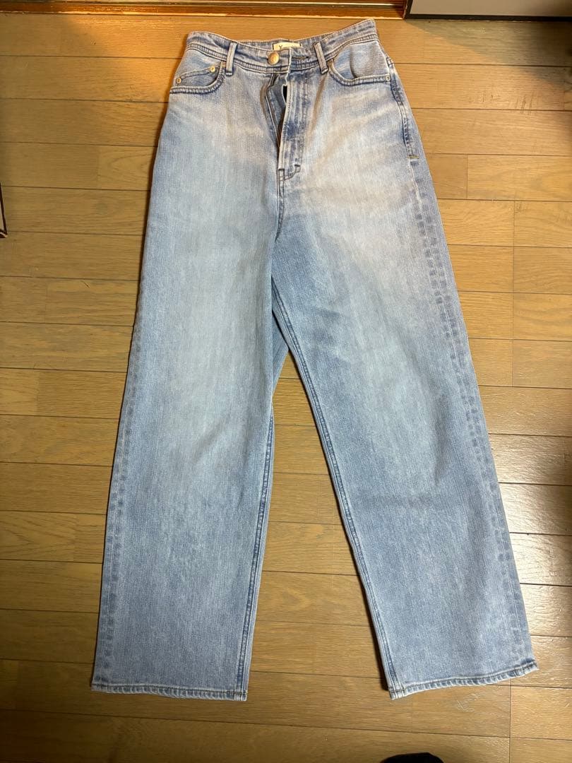 [YANUK/ヤヌーク] JOAN ハイウエストワイドデニム 23