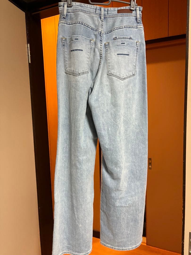 [YANUK/ヤヌーク] JOAN ハイウエストワイドデニム 23