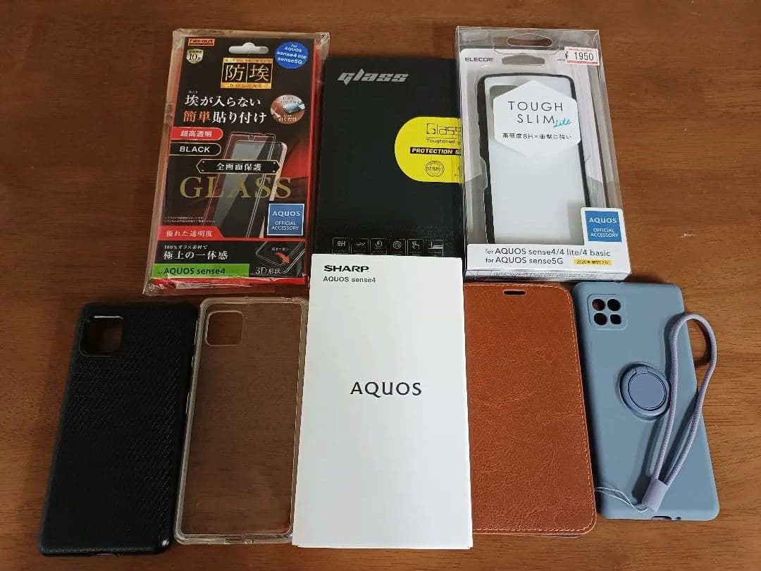再値下【美品】AQUOS sense4（SH-M15）、多数おまけ付き