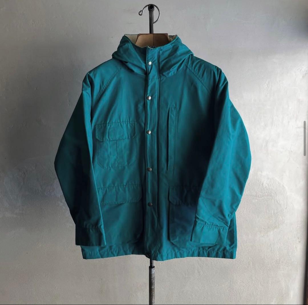 80s Woolrich ウールリッチ マウンテンパーカー ターコイズ USA製
