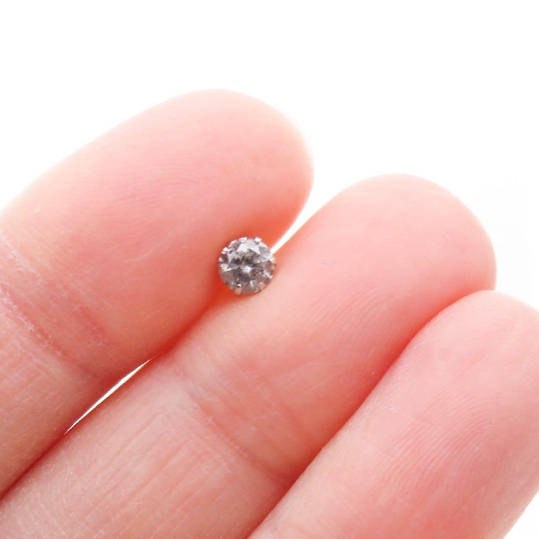 T*T様 Pt900 天然ダイヤモンド0.28ct 片耳ピアス ダイヤモンドピア