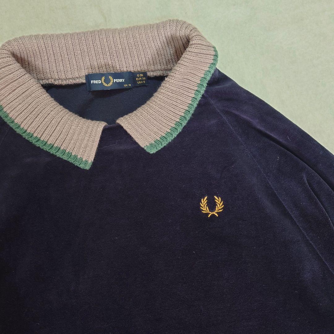 フレッドペリー レディース トップス ベロア ドルマン 襟付き